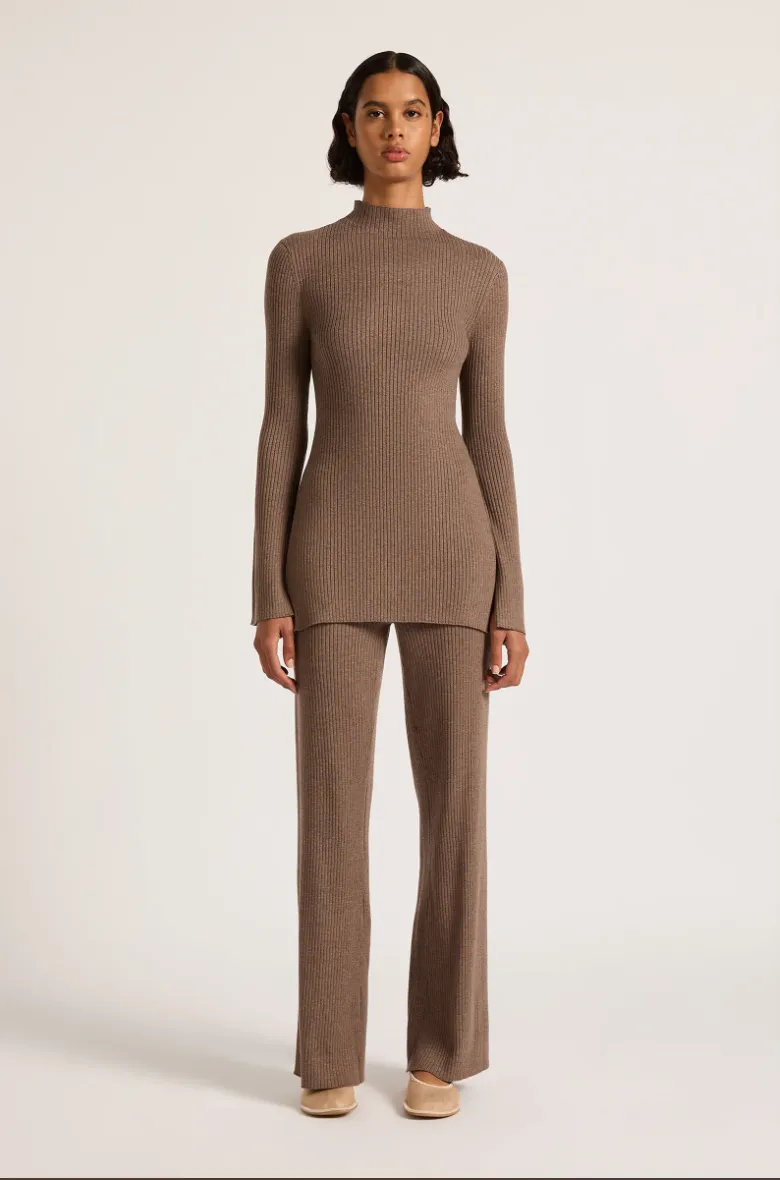 Malo Knit Tunic Mocha