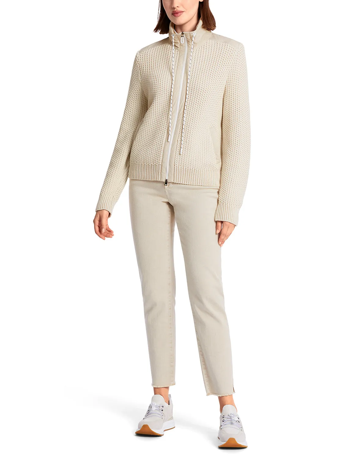 Marc Cain Sporty Cardigan Knitted In Germany WS 39.04 M02