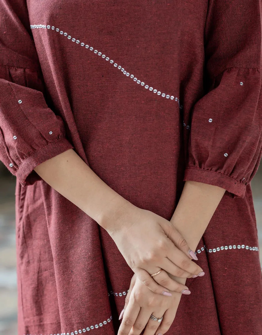 Maroon Sequins Dress