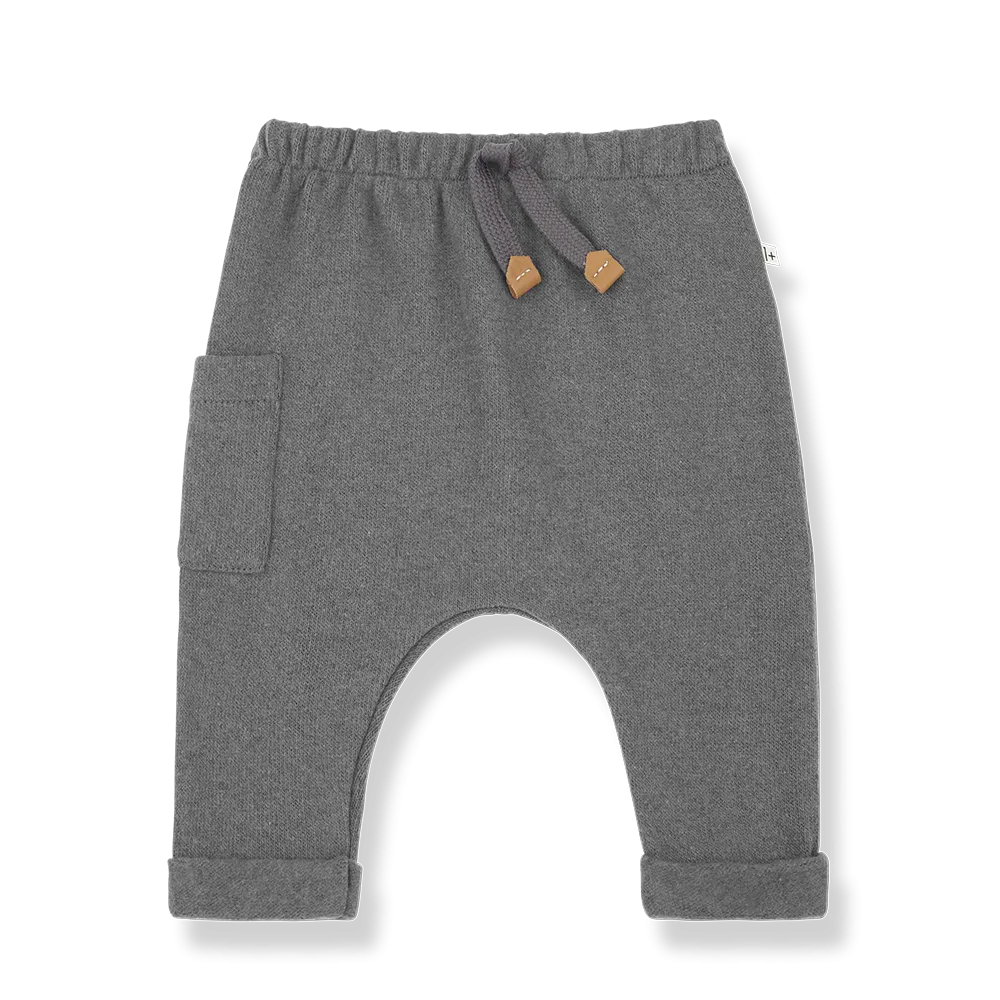 Marsal Grey Fleece Cargo Pant