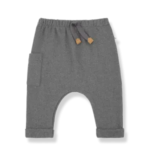 Marsal Grey Fleece Cargo Pant