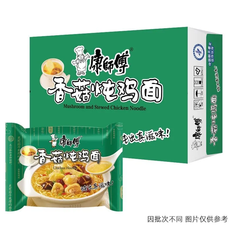 Master Kong Mushroom and Stewed Chicken Noodles - Box of 5 Packs x 6 Sets