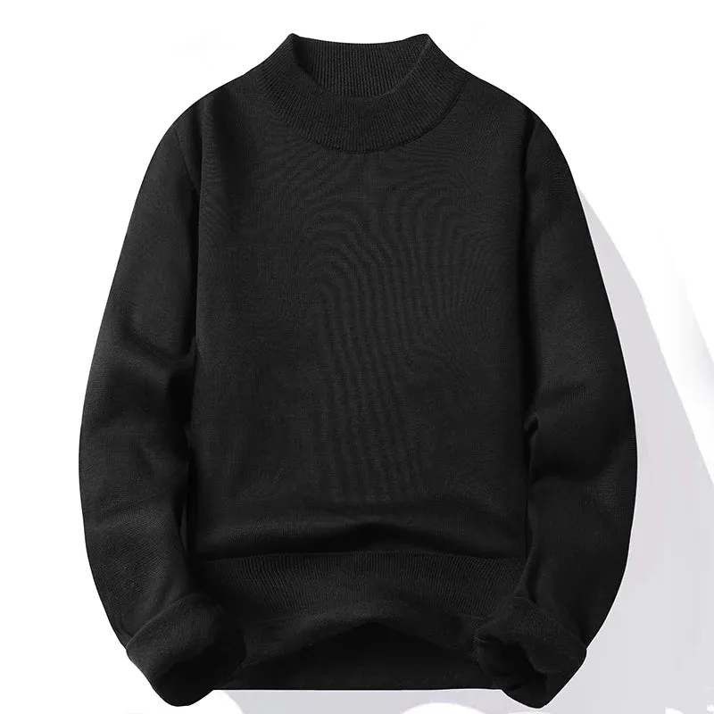 Men's Winter Velvet Pullover Sweater