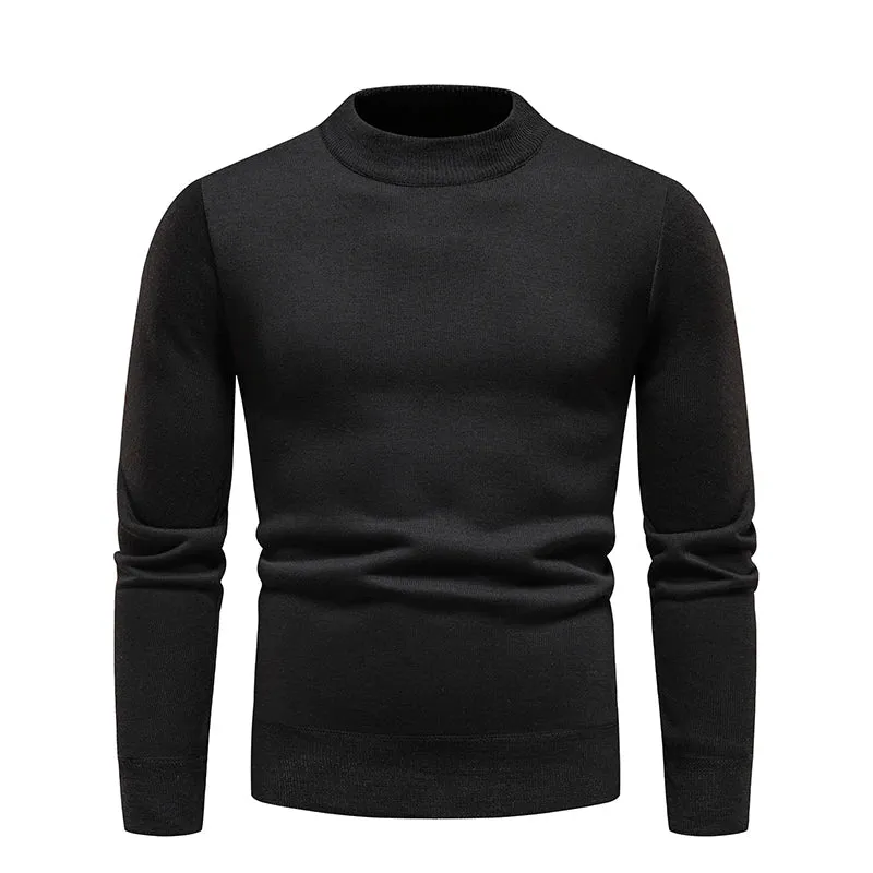 Men's Winter Velvet Pullover Sweater