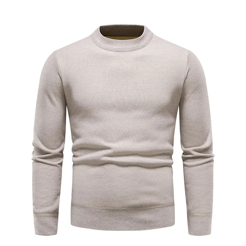 Men's Winter Velvet Pullover Sweater