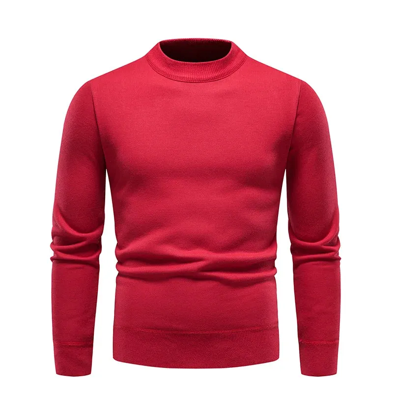 Men's Winter Velvet Pullover Sweater
