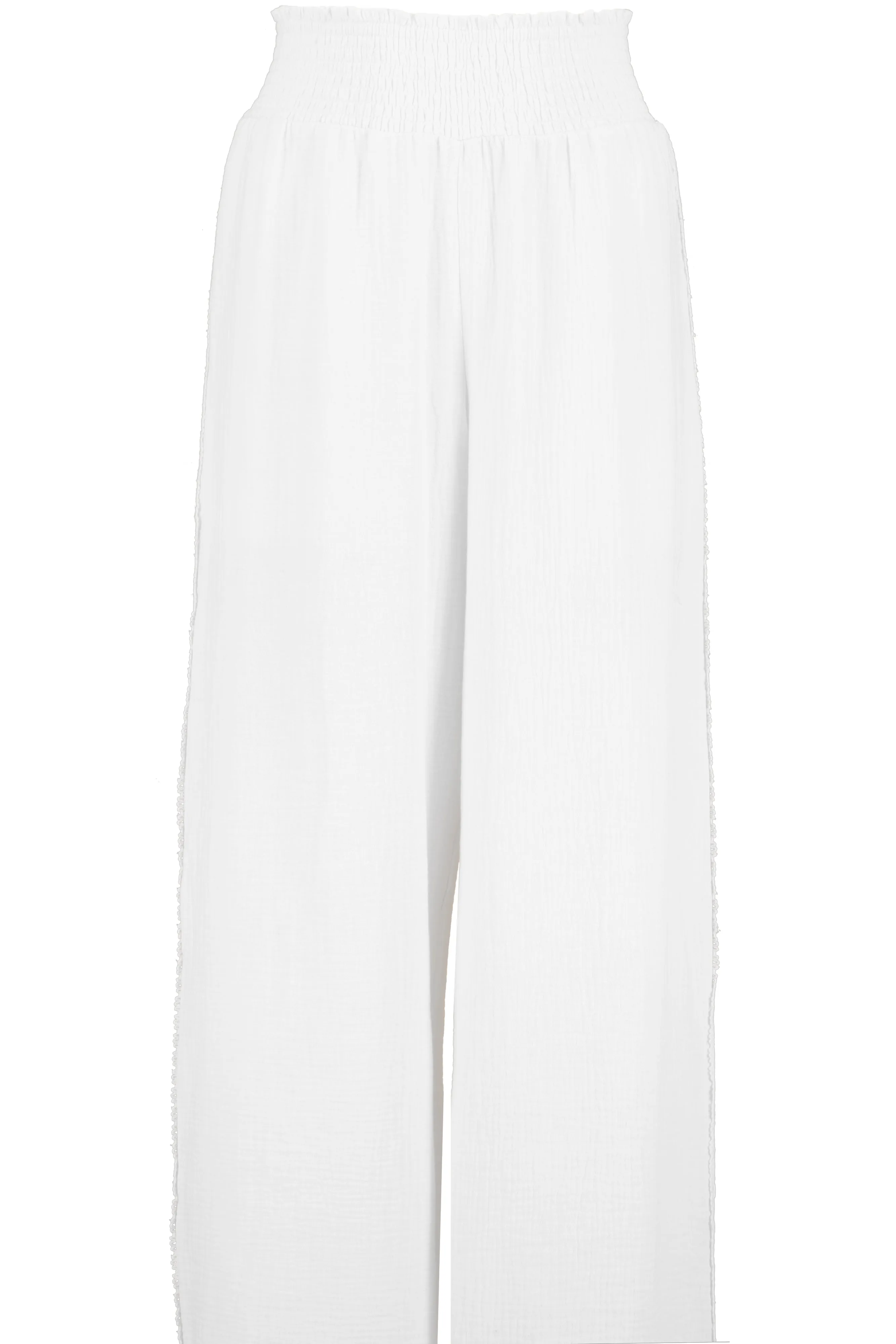 Mila Wideleg Pant - Salt