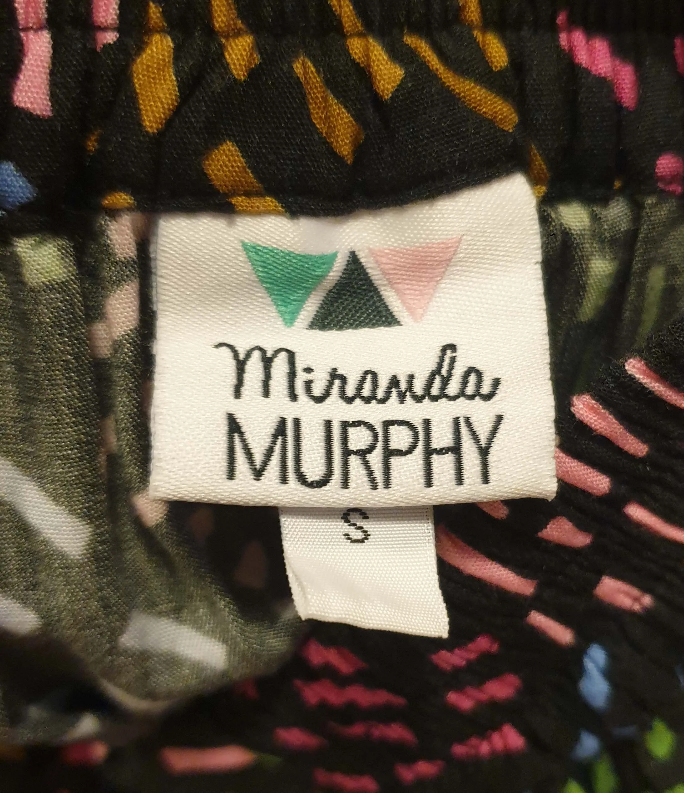 Miranda Murphy colourufl print skirt size S