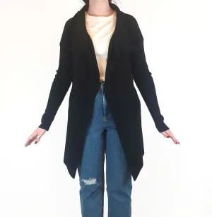 Mister Zimi black long knit cardigan size S/M