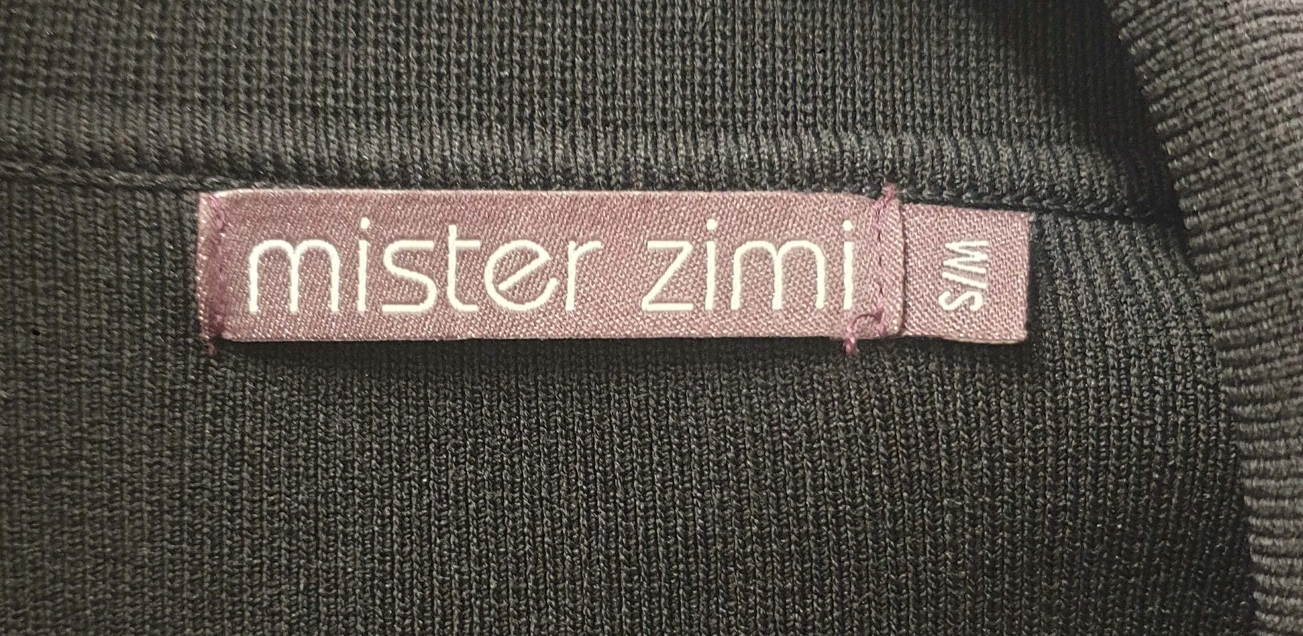 Mister Zimi black long knit cardigan size S/M