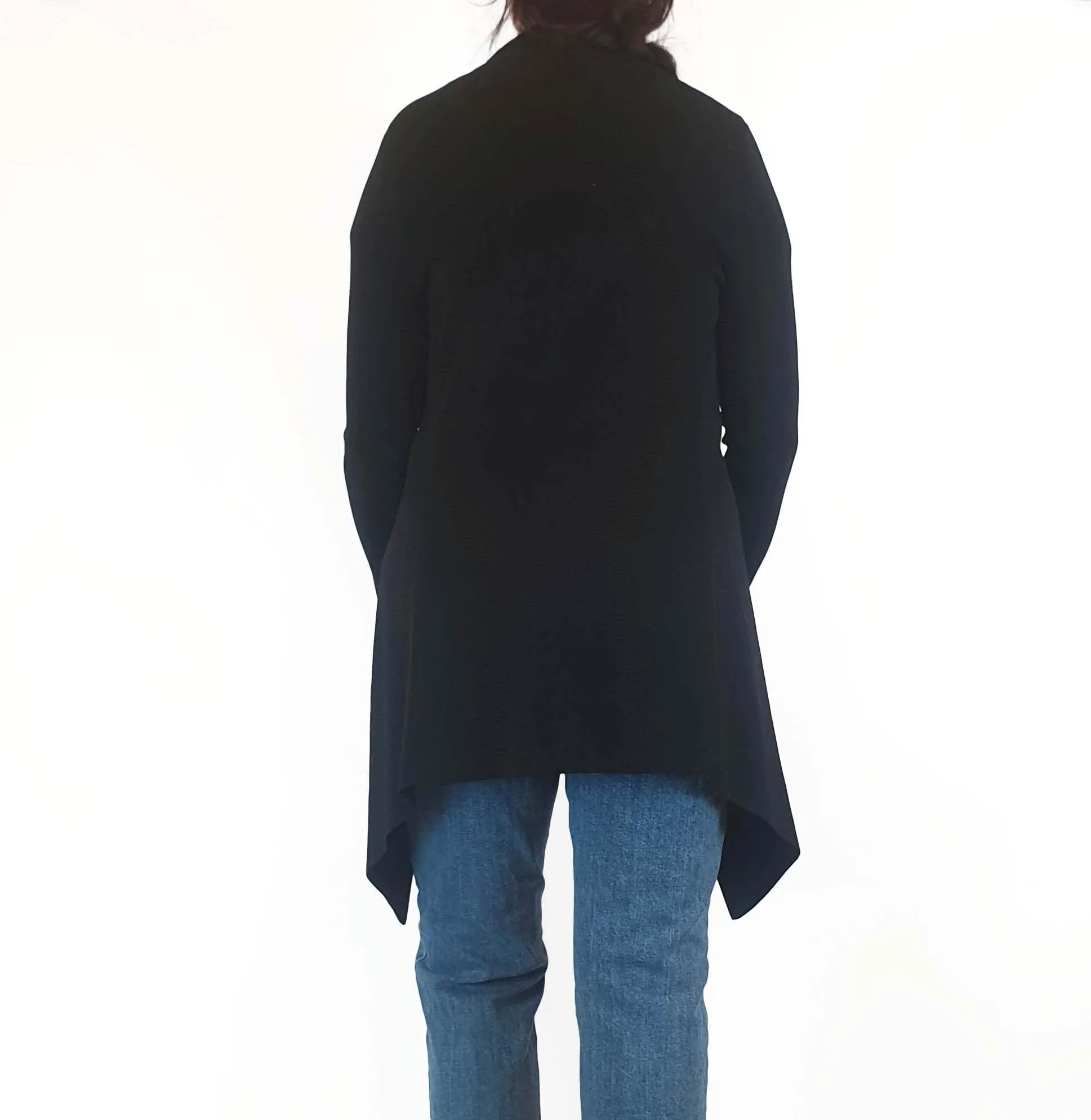 Mister Zimi black long knit cardigan size S/M