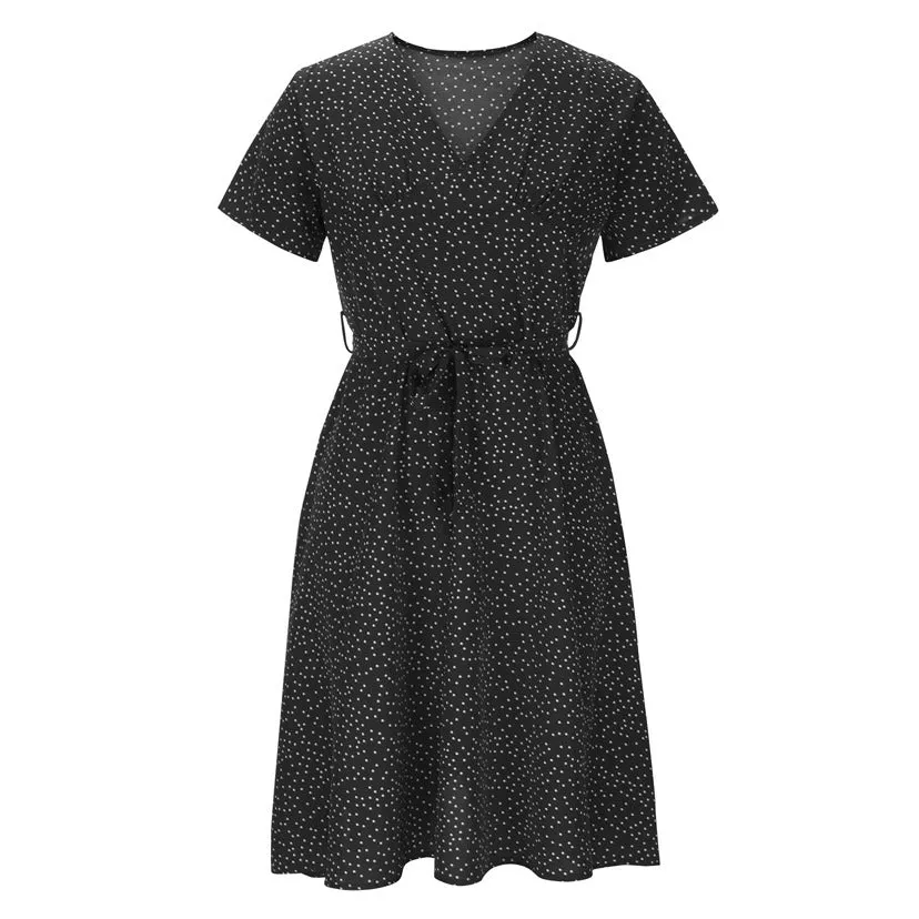 Nicolina - Timeless V Neck Woman's Dress