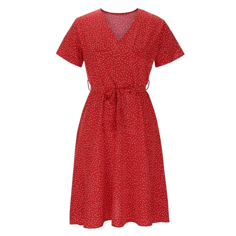 Nicolina - Timeless V Neck Woman's Dress