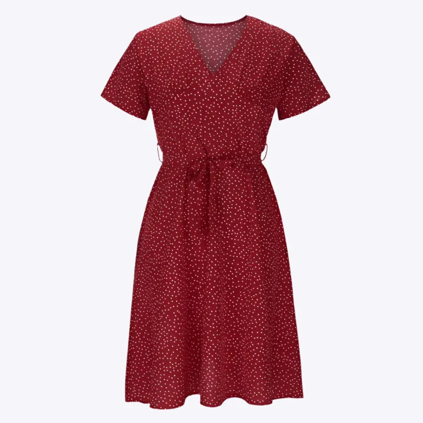 Nicolina - Timeless V Neck Woman's Dress
