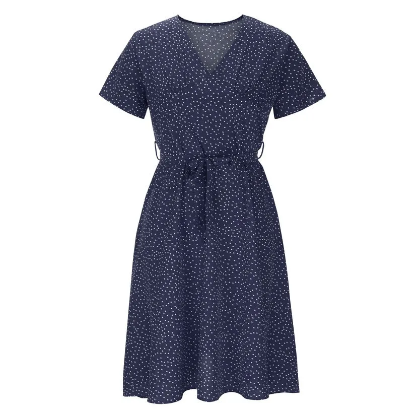 Nicolina - Timeless V Neck Woman's Dress