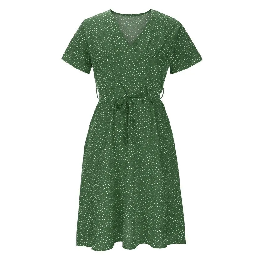 Nicolina - Timeless V Neck Woman's Dress