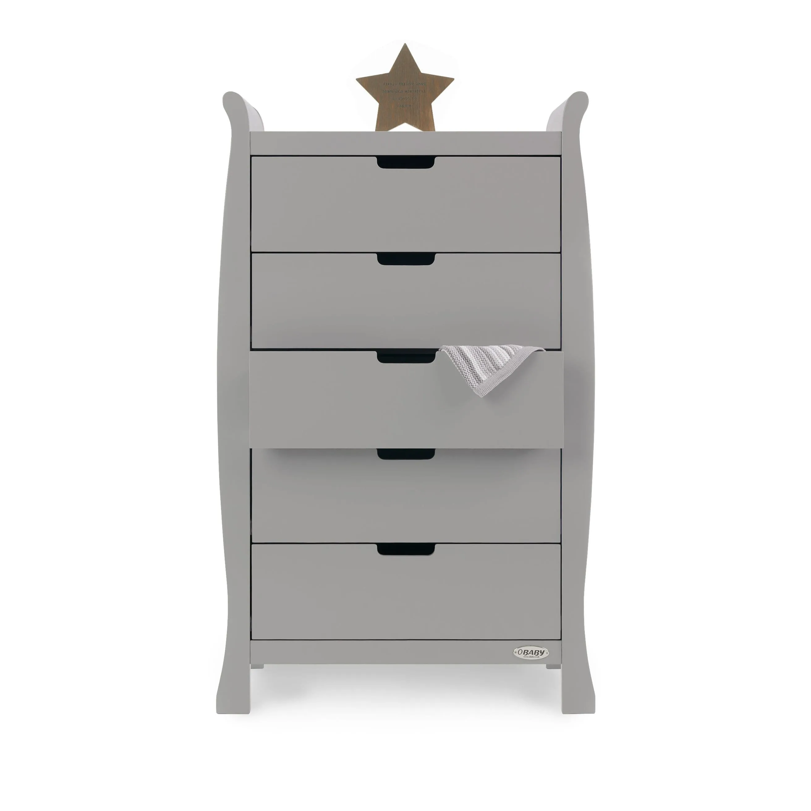 Obaby Stamford Luxe 7 Piece Room Set Warm Grey