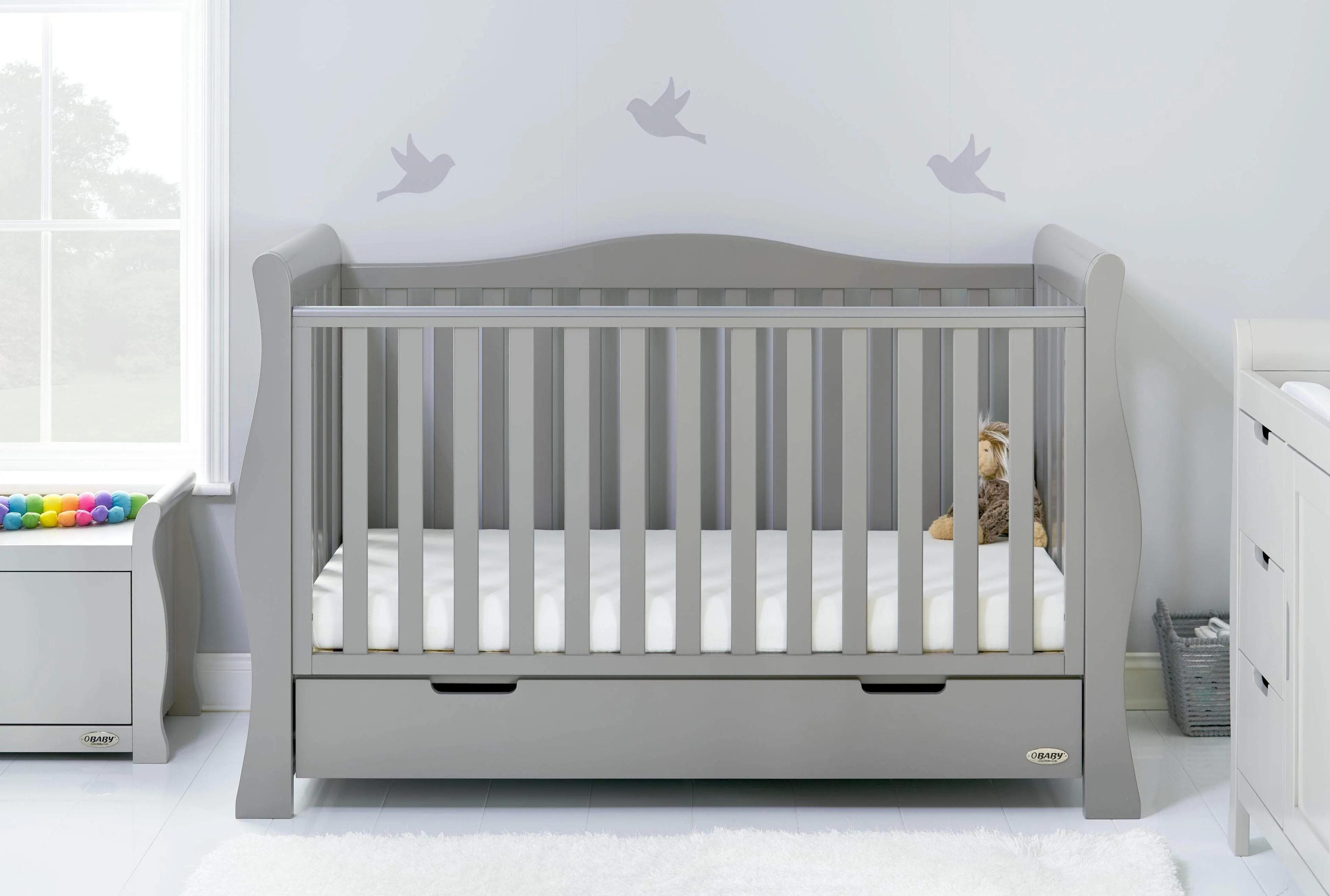 Obaby Stamford Luxe 7 Piece Room Set Warm Grey