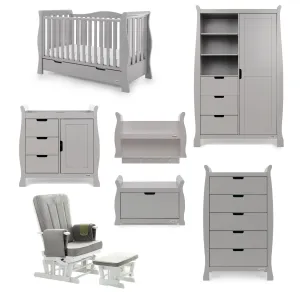 Obaby Stamford Luxe 7 Piece Room Set Warm Grey