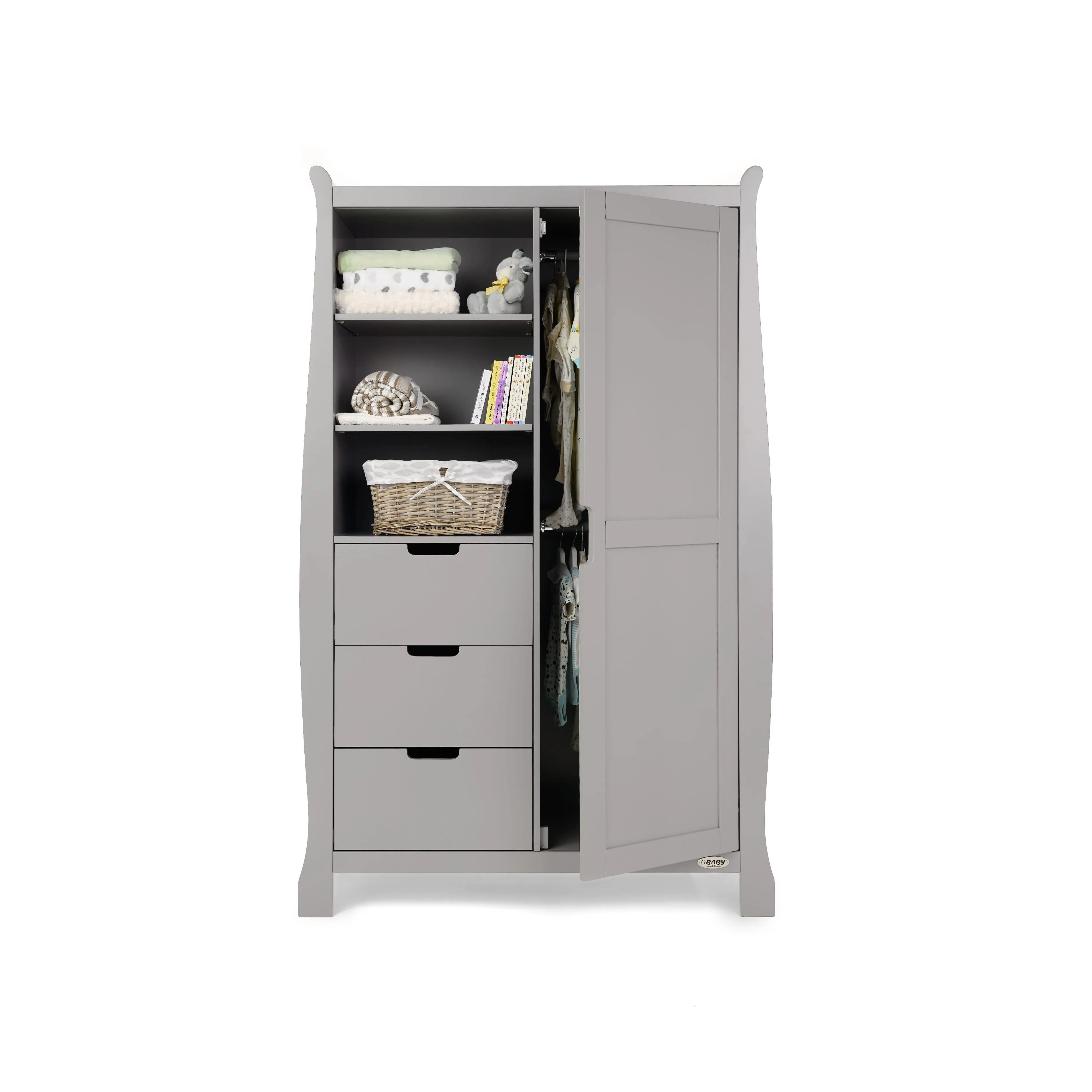 Obaby Stamford Luxe 7 Piece Room Set Warm Grey