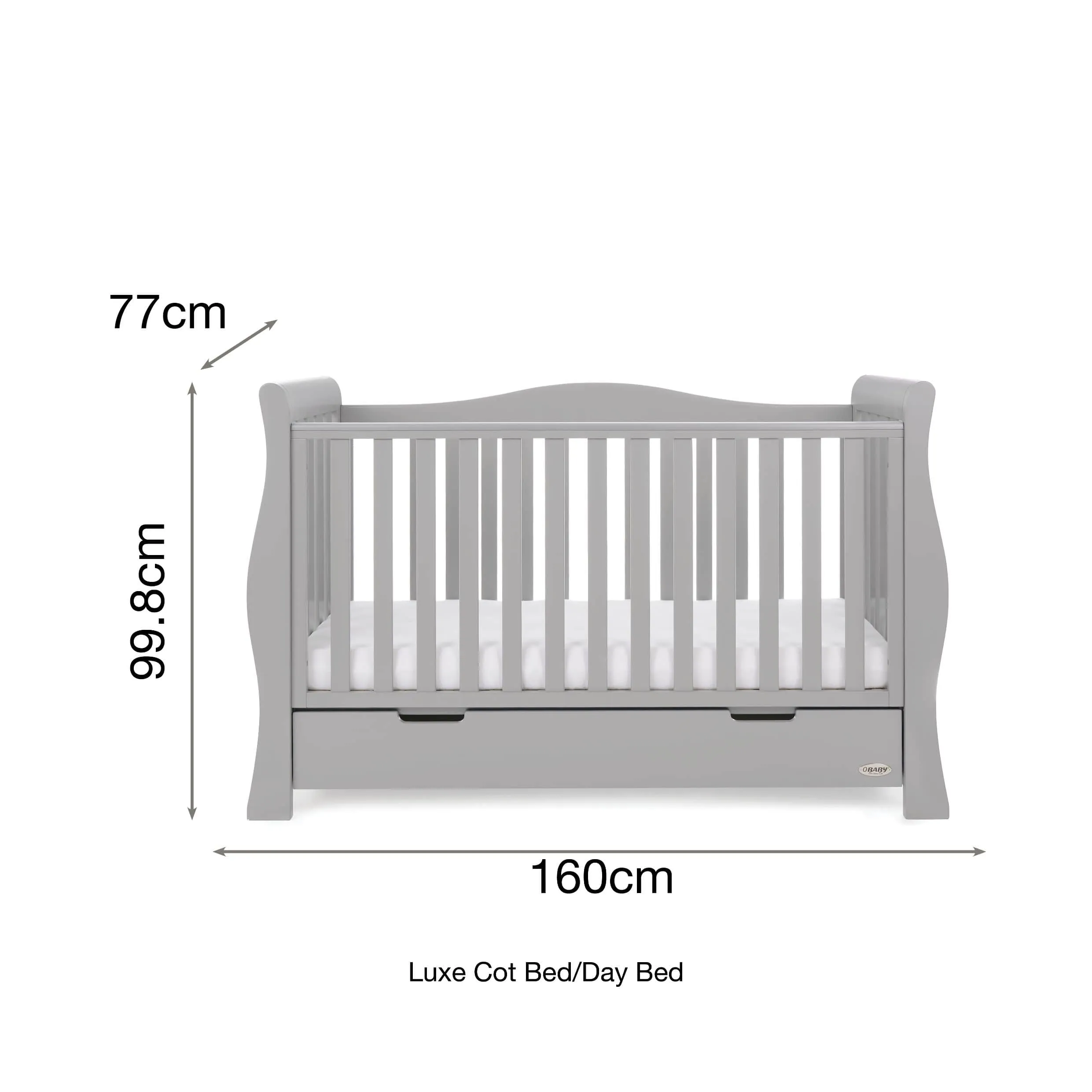 Obaby Stamford Luxe 7 Piece Room Set Warm Grey
