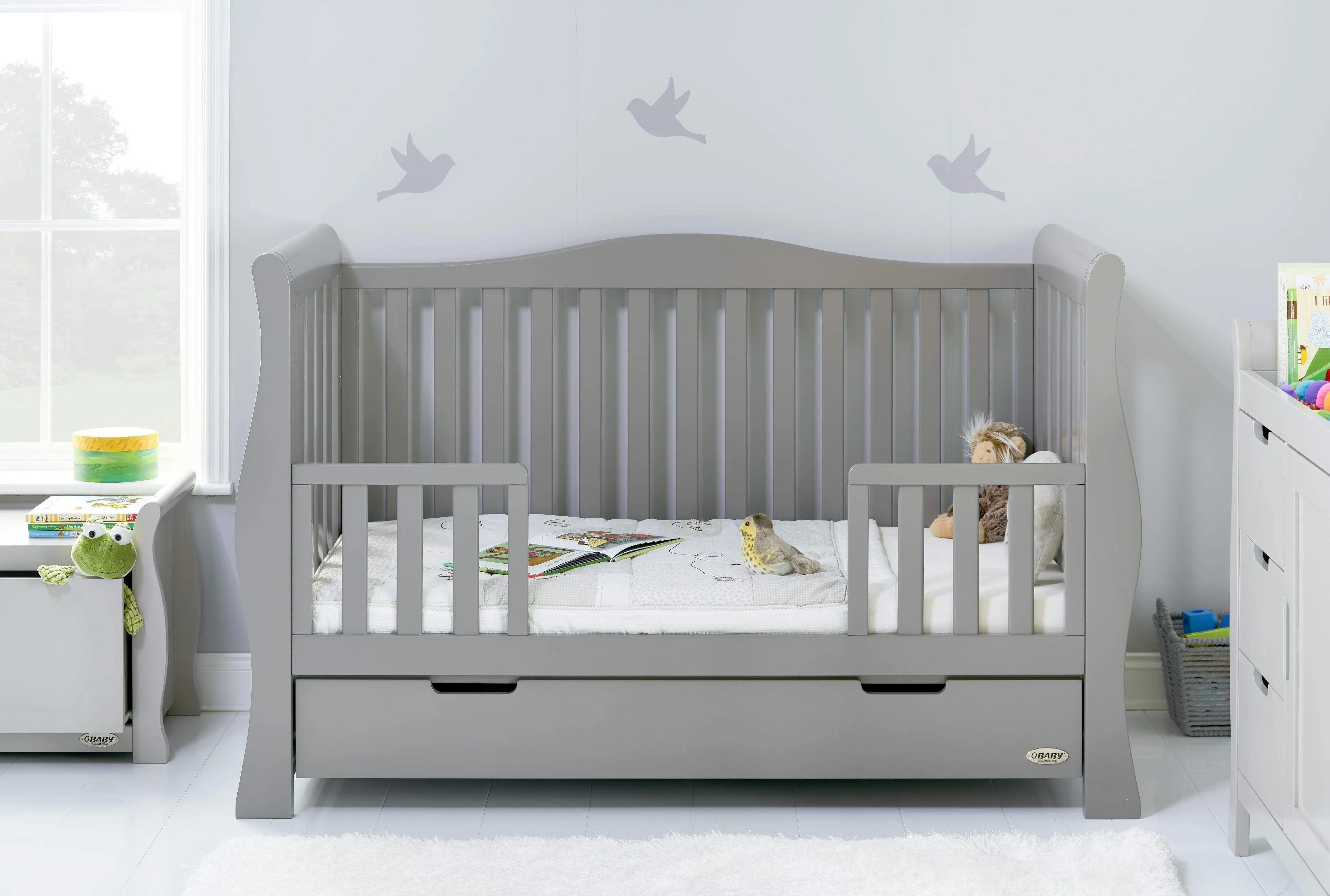 Obaby Stamford Luxe 7 Piece Room Set Warm Grey