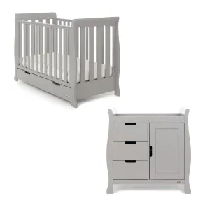 Obaby Stamford Mini 2 Piece Room Set - Warm Grey