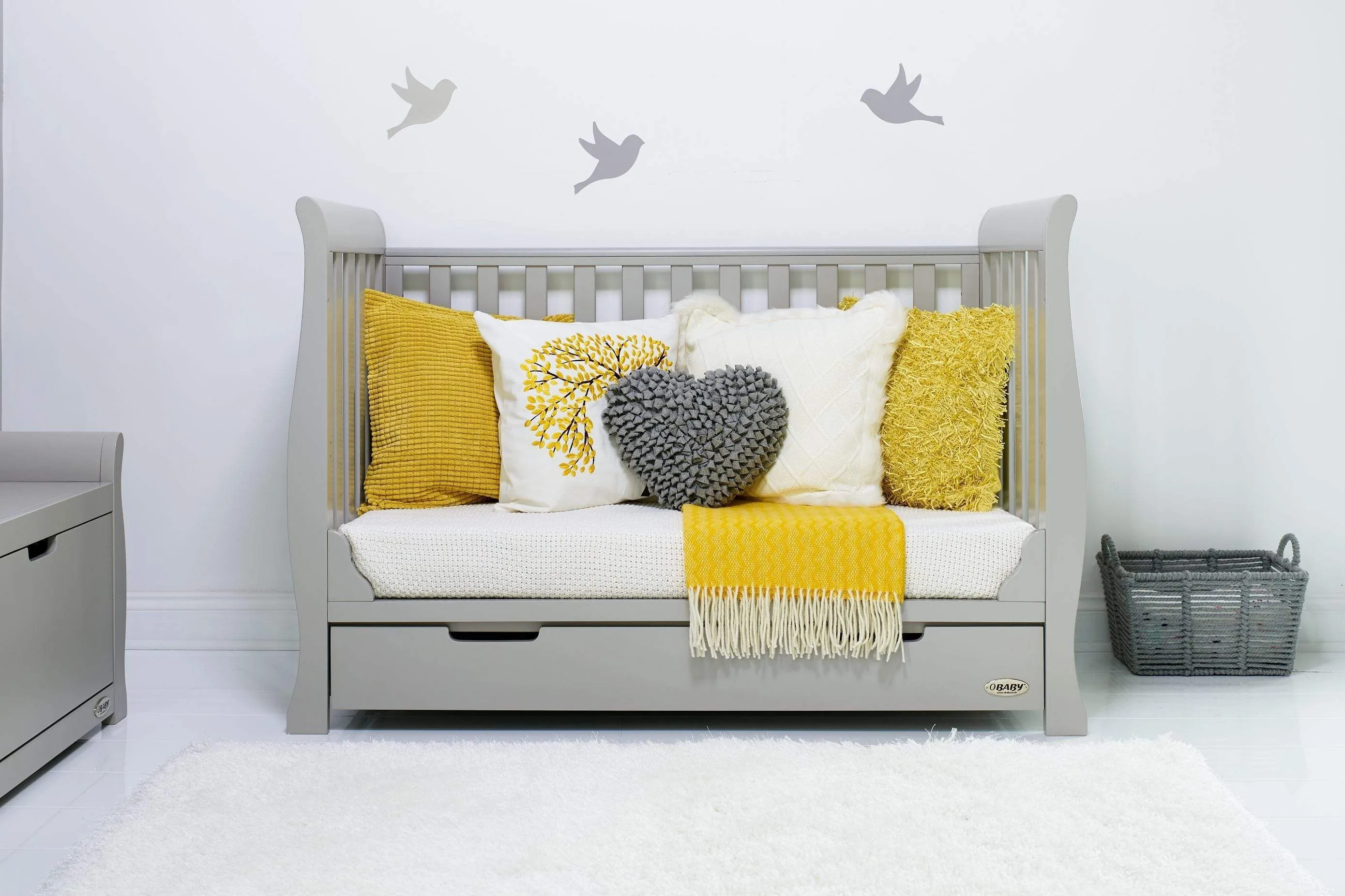 Obaby Stamford Mini 3 Piece Room Set - Warm Grey