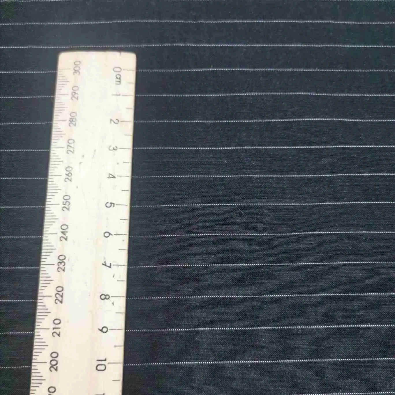 Olivia Rayon Linen Stripe, Black