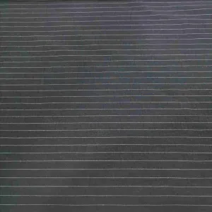 Olivia Rayon Linen Stripe, Black