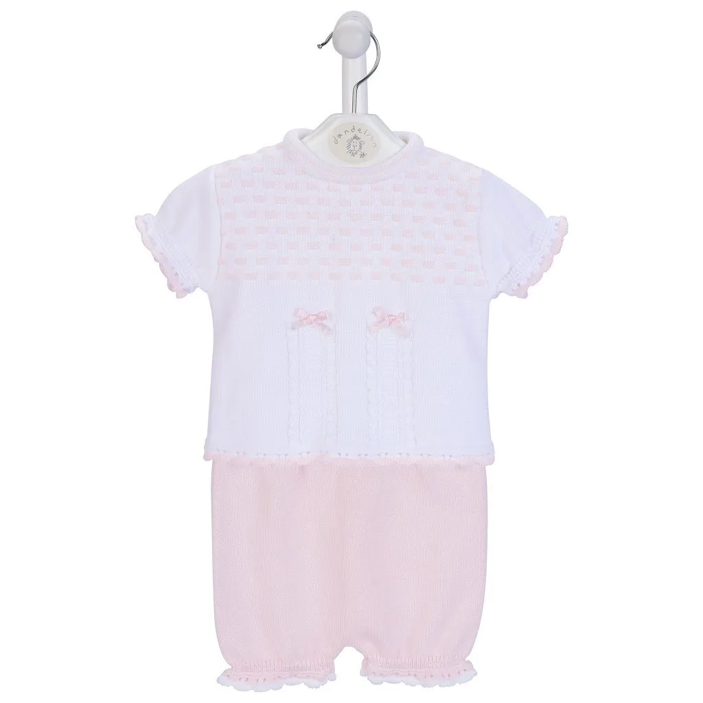 Pink Knitted Top & Bloomers