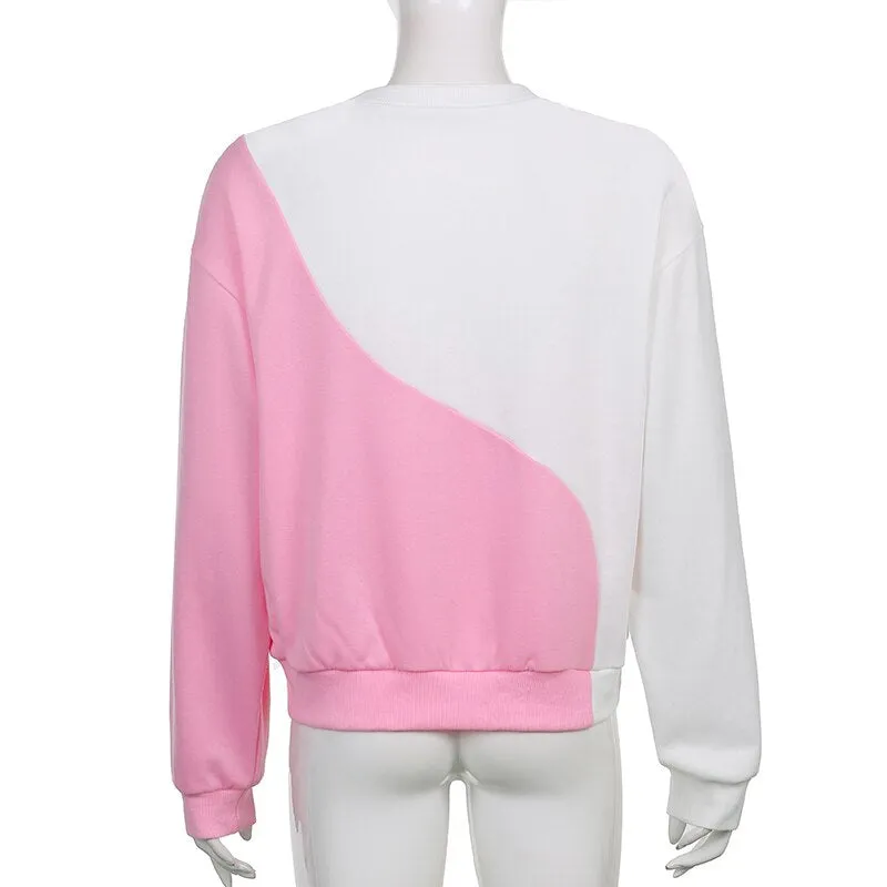 Pink Yin Yang Loose Sweater