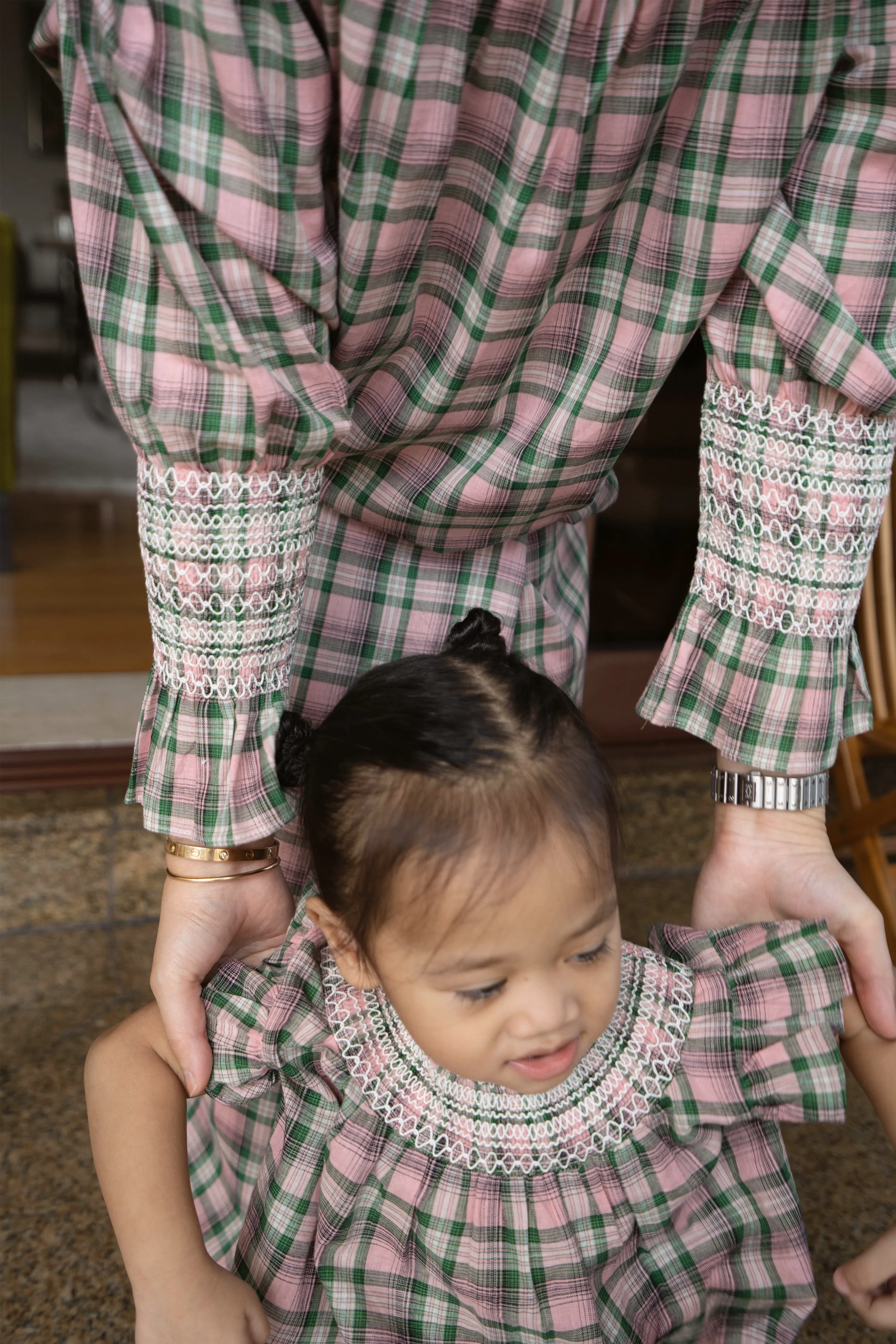 POPPY IN PINK/GREEN TARTAN