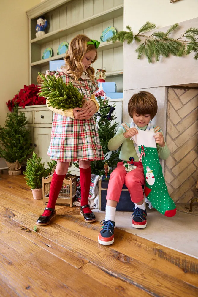 Printed Smocked Kitt Dress -- Decatur Plaid