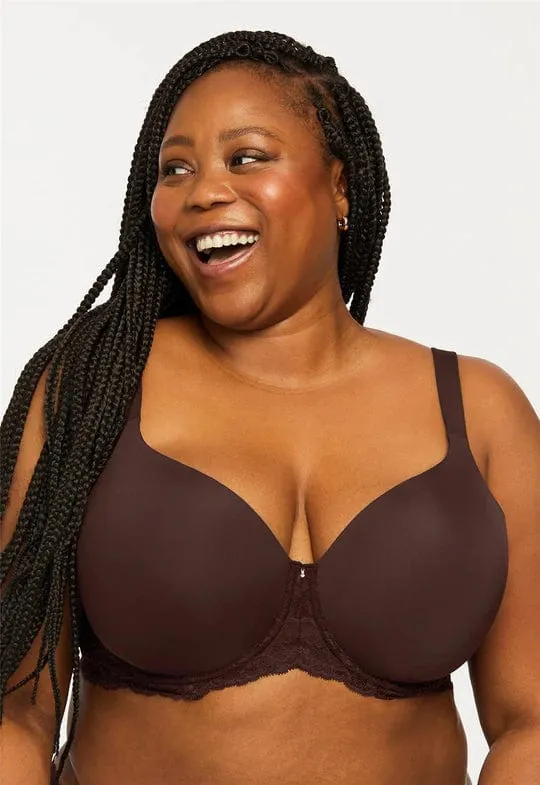 Pure Plus Full Coverage T-Shirt Bra- Cocoa