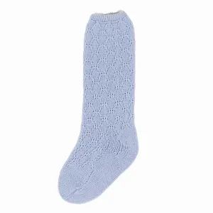 Rahigo Boys Blue & Cream Knee Socks