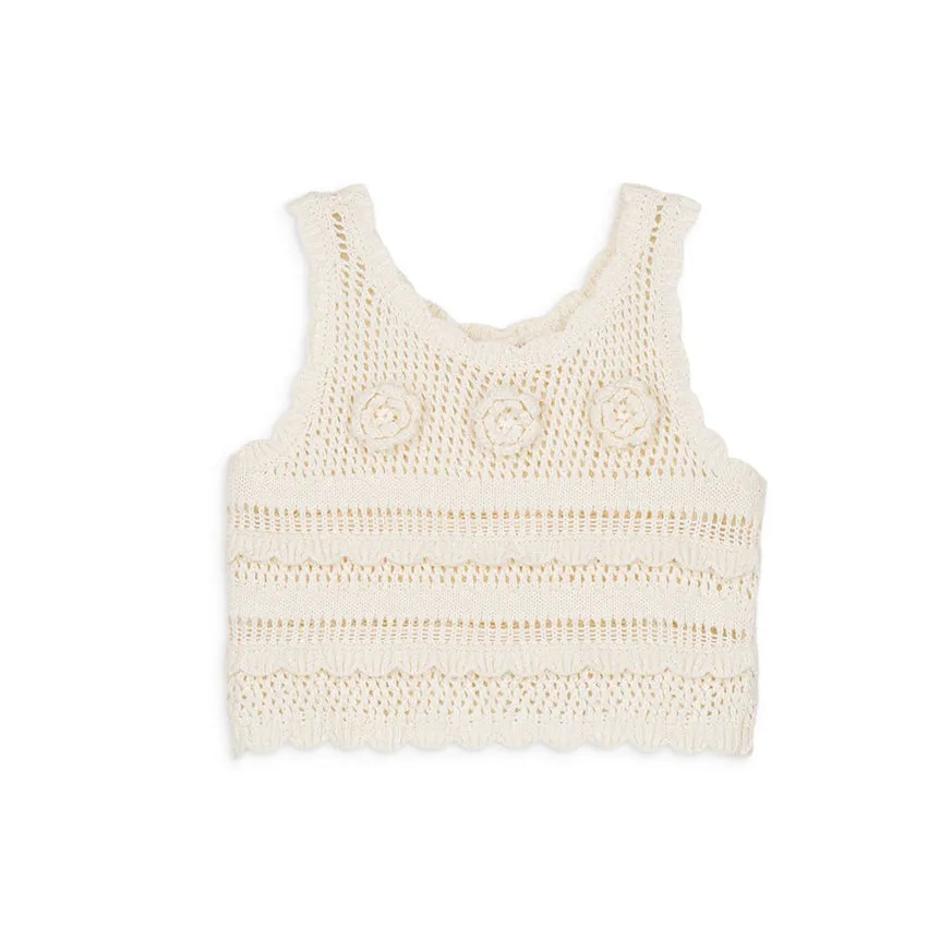 Raya Cream Knitted Top