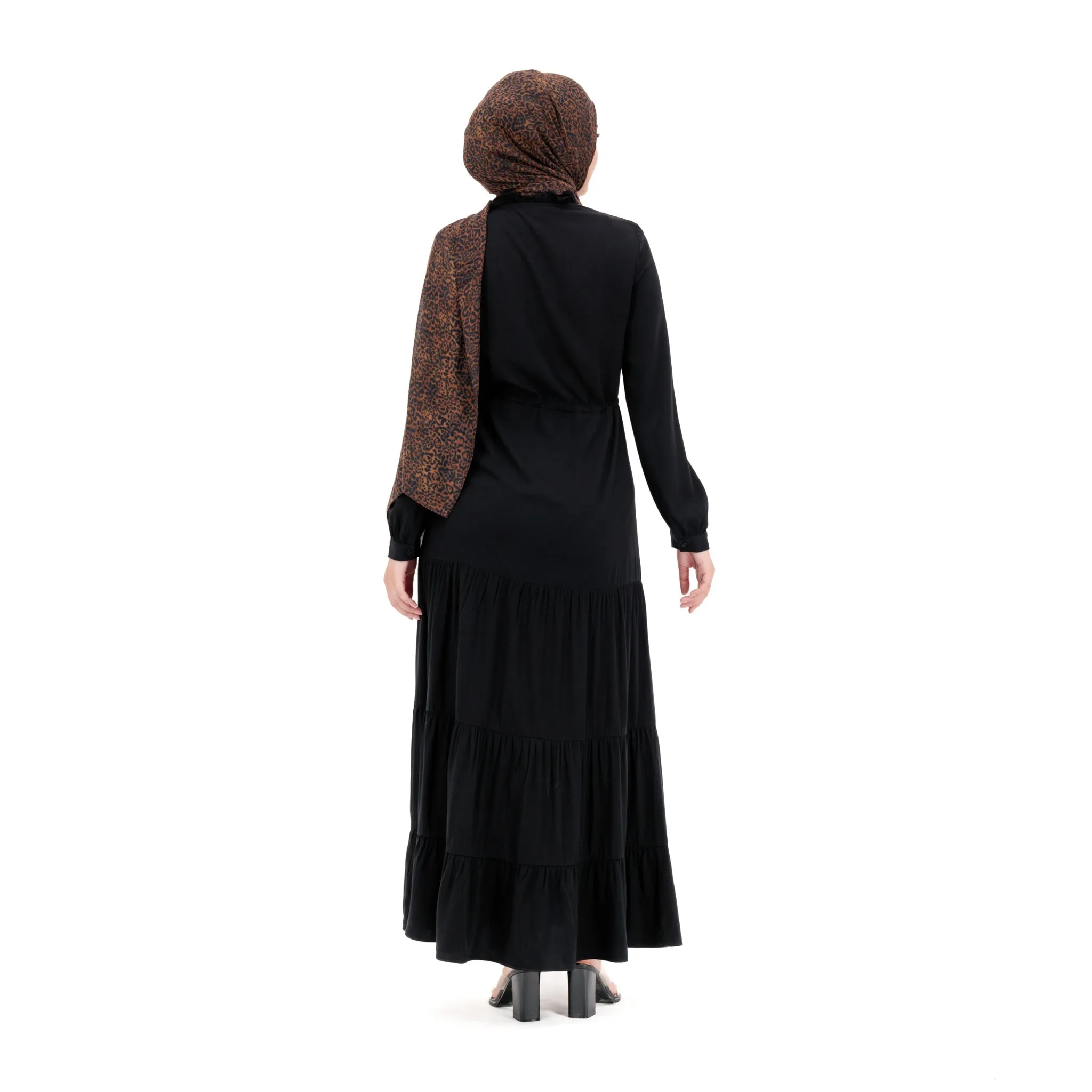 Rayon Maxi Dress - Ink Black
