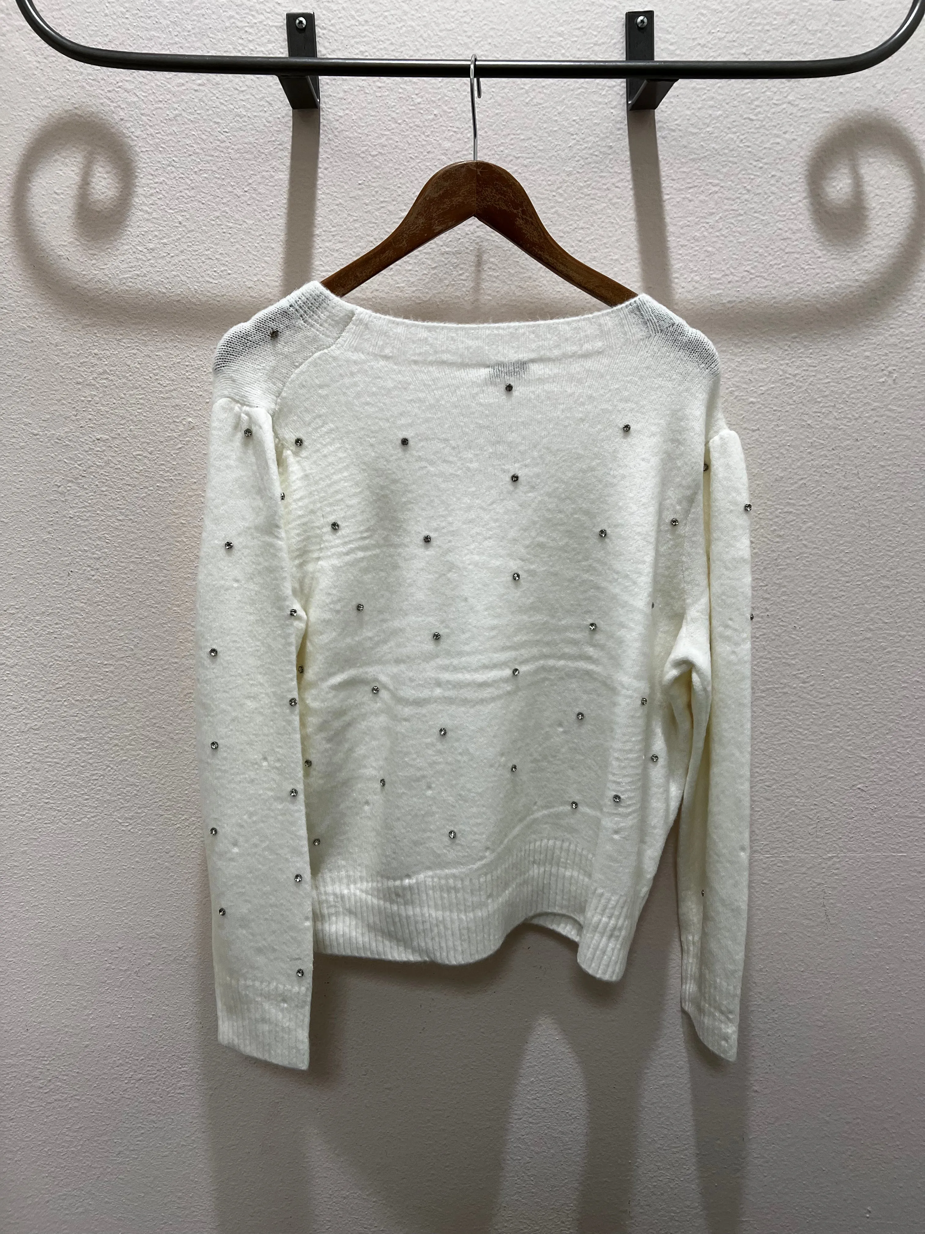 Rhinestone Sweater Top
