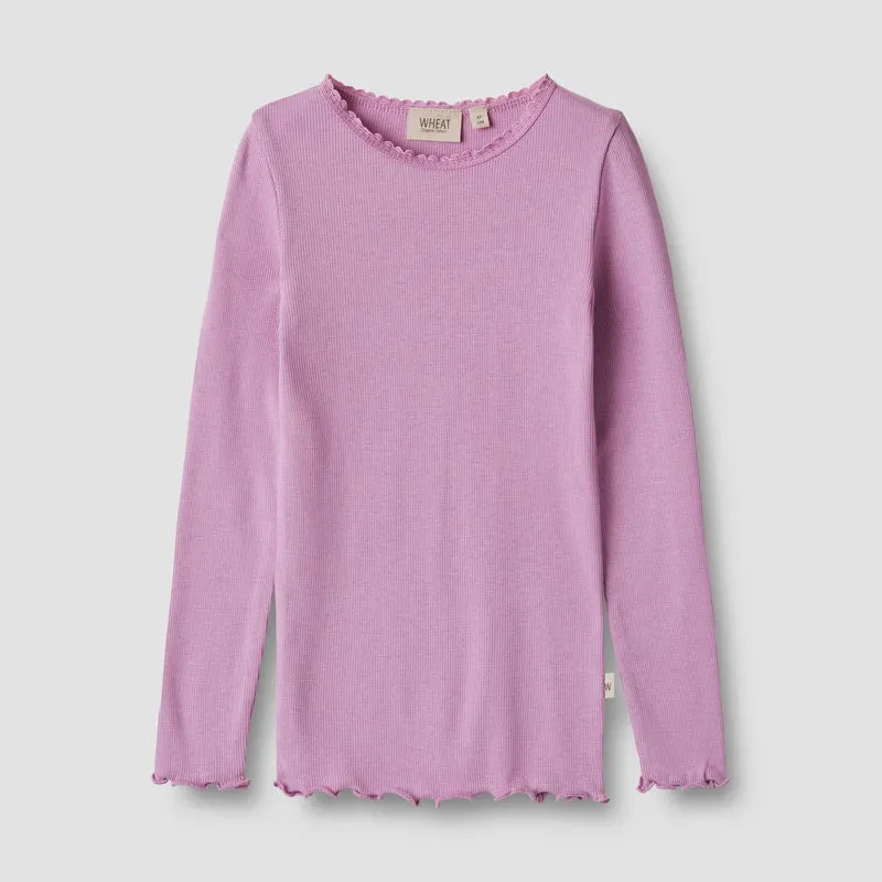 Rib T-Shirt L/S in Reese Iris