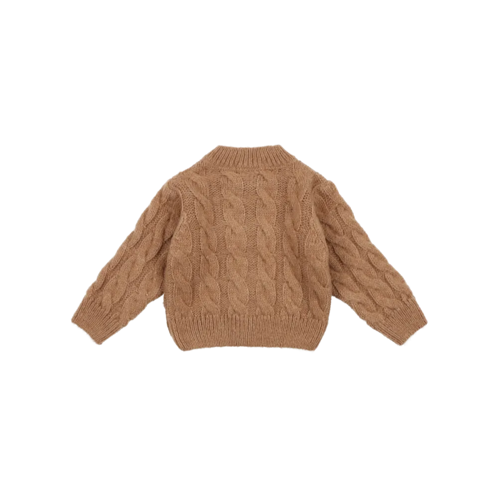 River Cable Knit Baby Cardigan