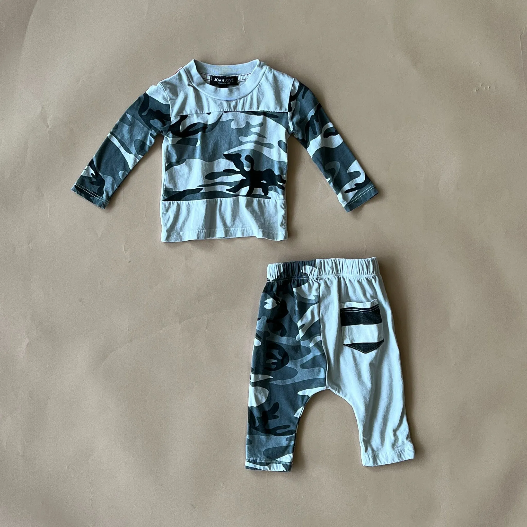 River-Camo Baby Set | Putty