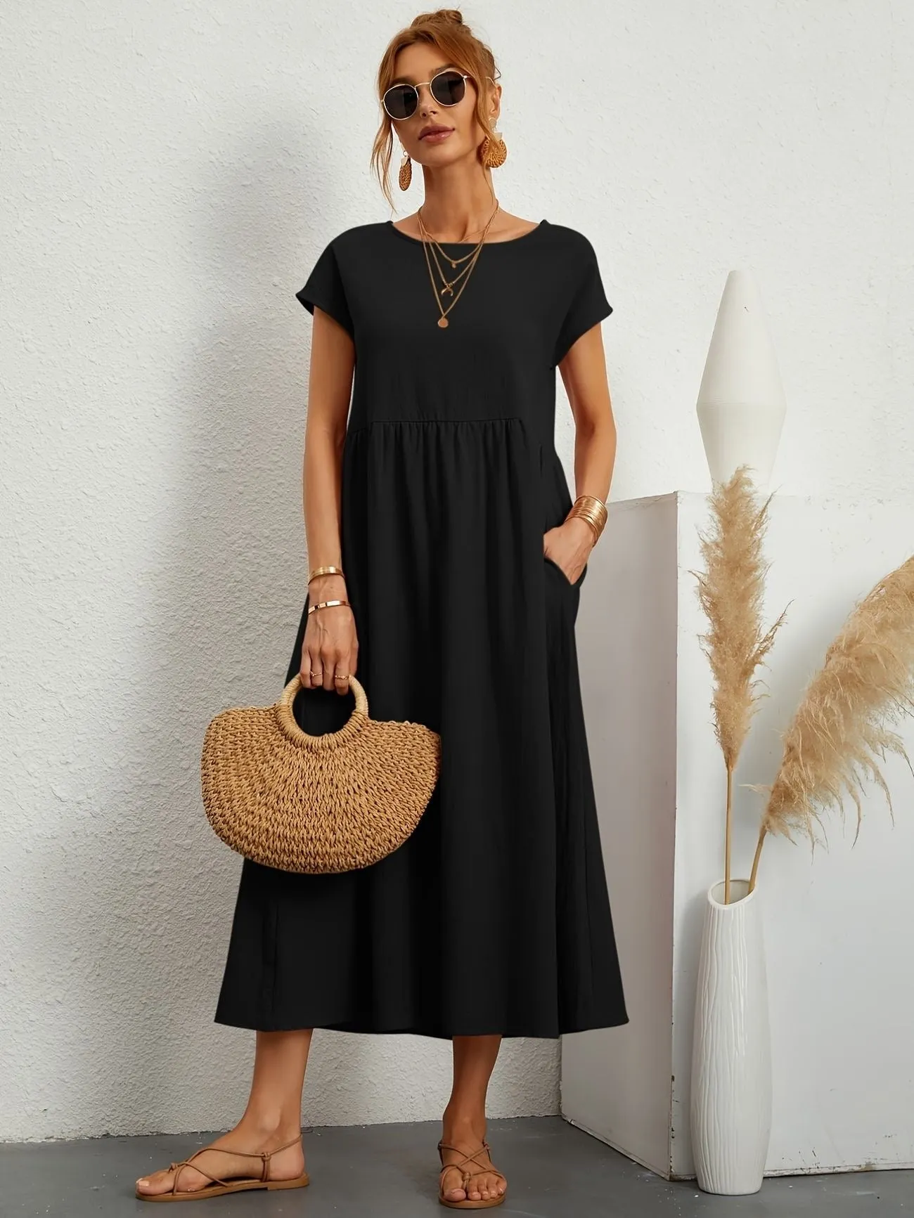 Rosineo™ - Stylish & Comfortable Linen Dress for Everyday Wear