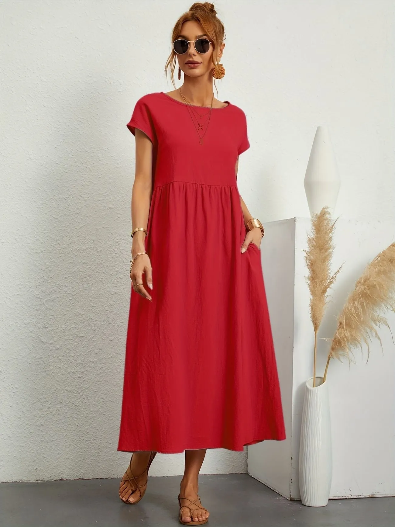 Rosineo™ - Stylish & Comfortable Linen Dress for Everyday Wear