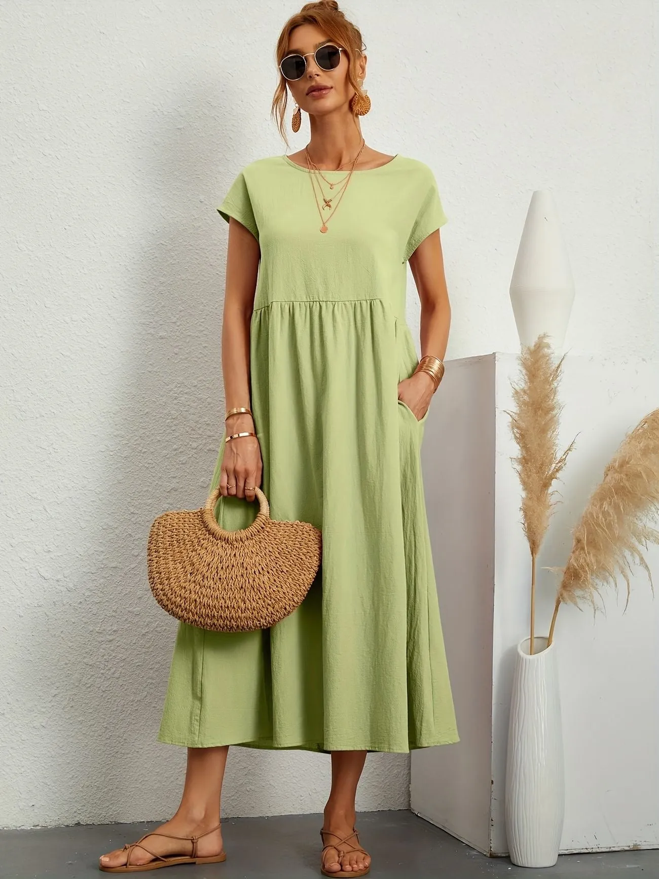Rosineo™ - Stylish & Comfortable Linen Dress for Everyday Wear