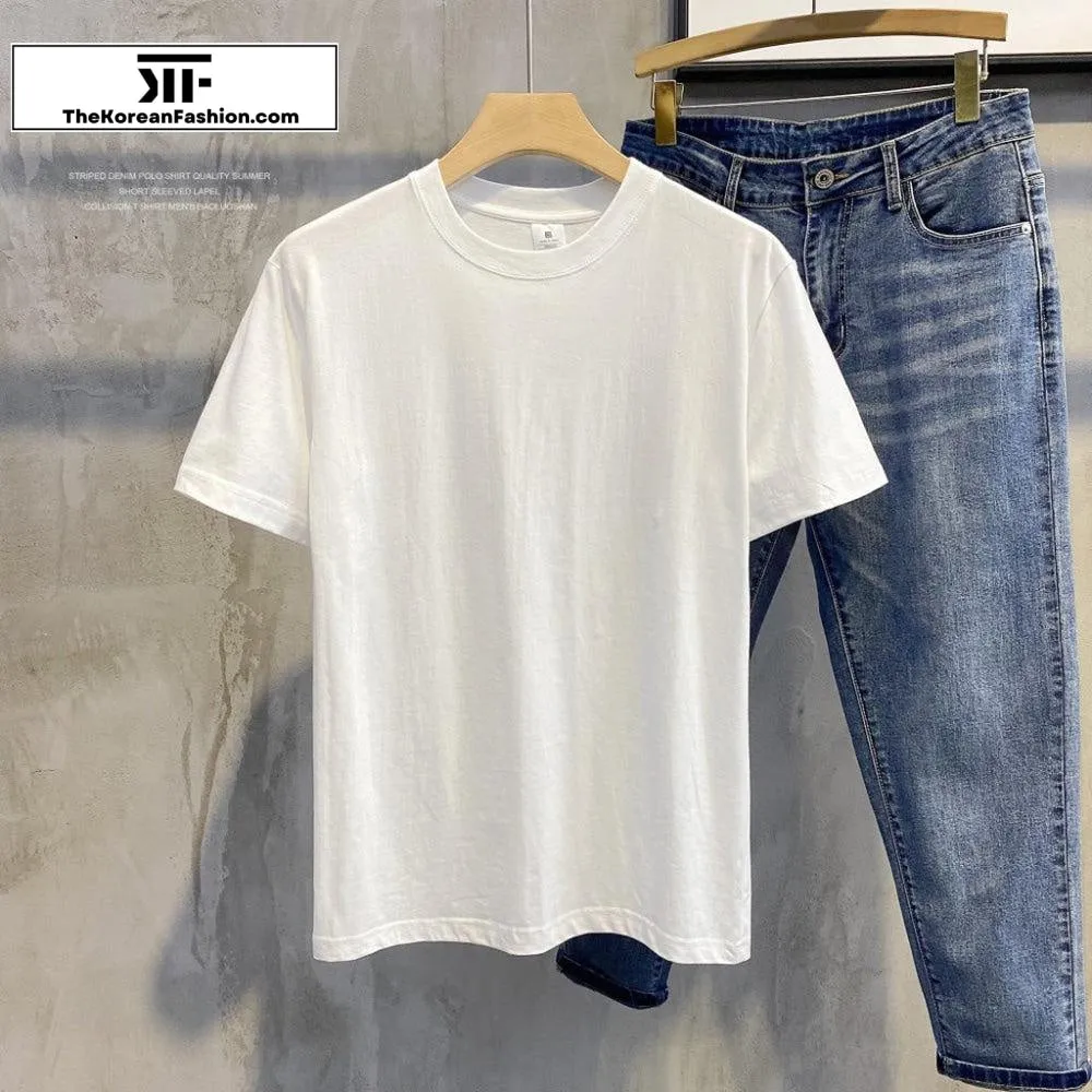 Round Neck Cotton Base T-Shirt