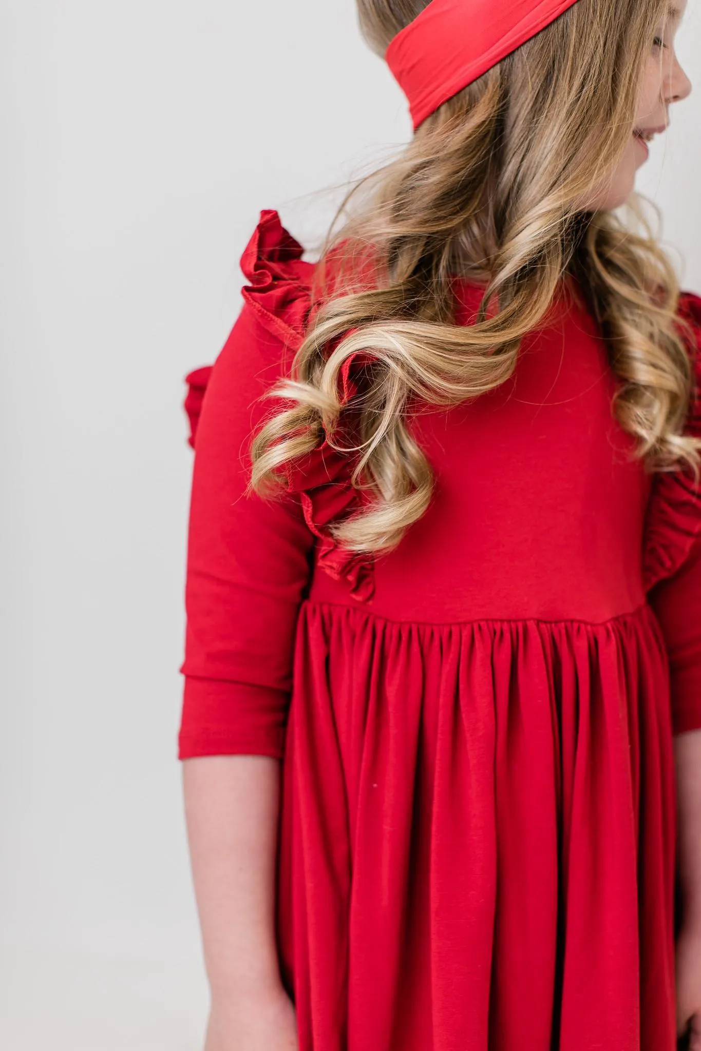 RUFFLE TWIRL DRESS