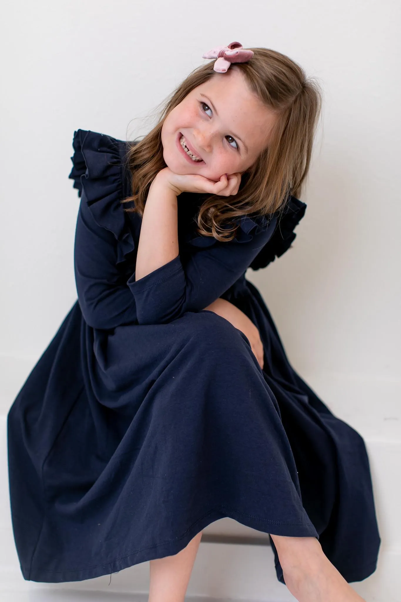 RUFFLE TWIRL DRESS