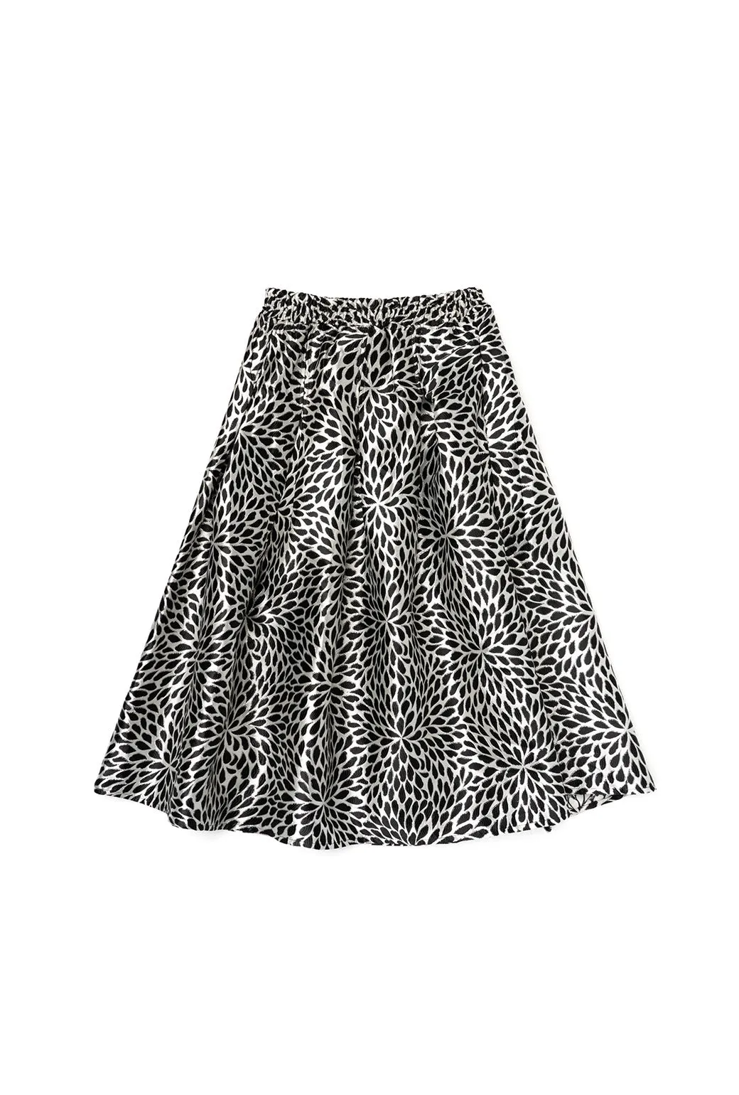 SAMPLE - Polly Party Skirt - Black & Silver Brocade