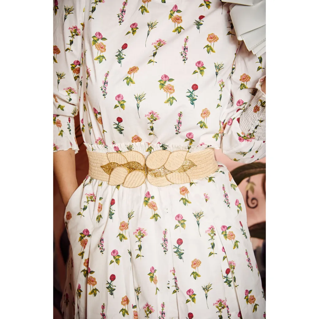 SAMPLE Smocked Waist MINI Skirt - Bouquet